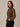 Blouse tendance à imprimé léopard – Camel
