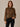 Blouse tendance à imprimé léopard – Camel
