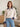 Pull Femme à Col Polo et Détails Contrastés - Beige