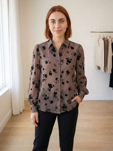 Chemise à motif floral raffiné – Choco