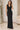 Robe longue scintillante à col bénitier – Noir