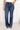 Jean wide leg femme à poches décorées – Bleu