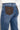 Jean wide leg femme à poches décorées – Bleu