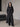 Trench Long Femme Ceinturé à Double Boutonnage - Noir